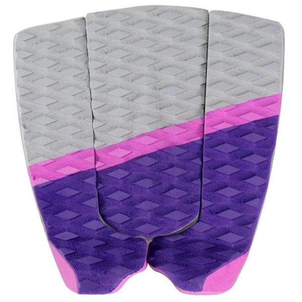 Surfboard Traction Pad -3 Pce-Maximum Kick Tail Deck Grip for Surfing