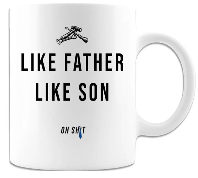Like Father Like Son Birthday Christmas Father's Day Gift Mug