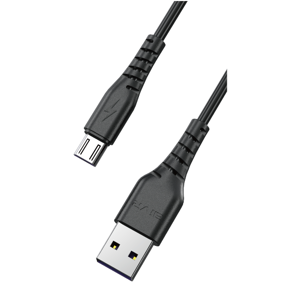 AIVR - K331 - 3A - USB To Micro USB Data &amp; Sync Cable - Black - 1M