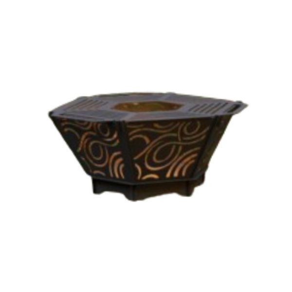 Portable Boma / Braai Firepit - Stainless Steel Infinity