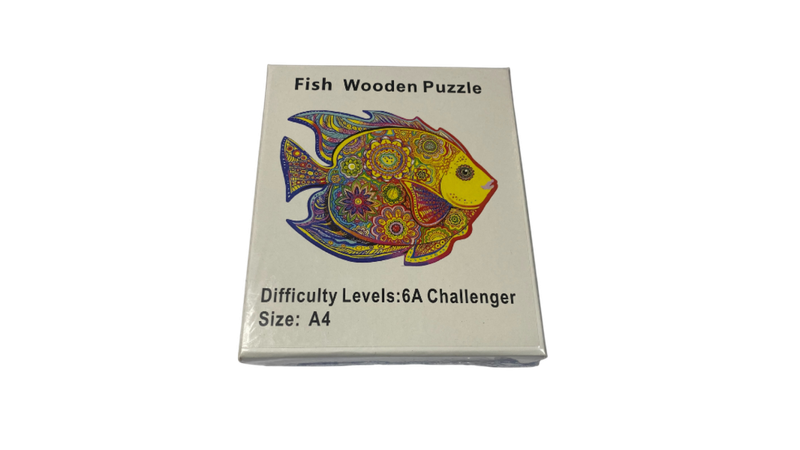 Fish Wooden Puzzle A4-6A Challenger