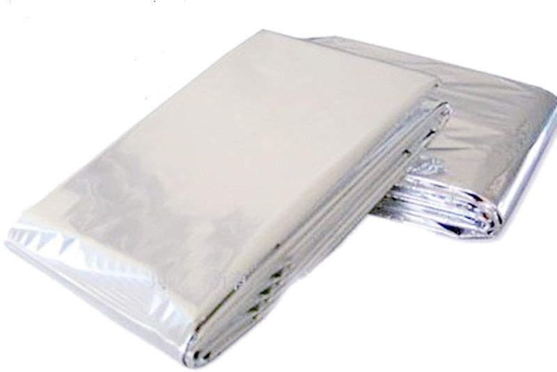 Waterproof Emergency Thermal Mylar Blanket 160x210cm Silver
