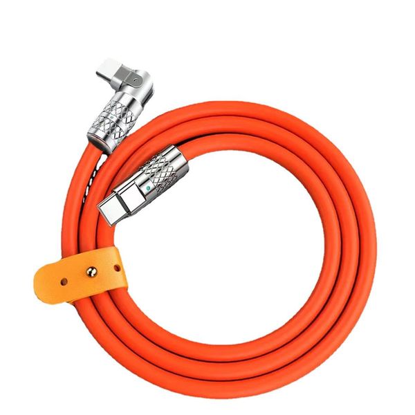 IPSTYLE 120W Fast Charge Cable Type C 180 Degree Silicone Elbow Cable