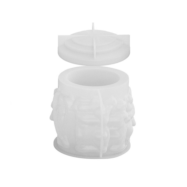 Candle Jar Silicone Mould Set for Xmas Home Decor,Trojan Candle Cup