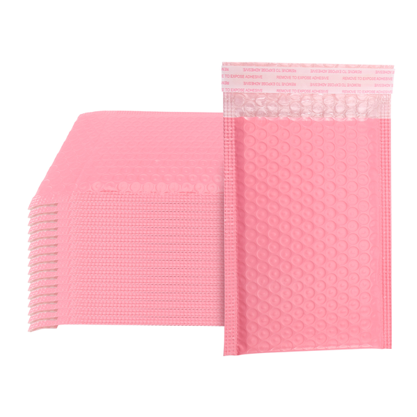 50PCS Foam Envelope Bags Self Seal Mailers Padded with Bubble Pink