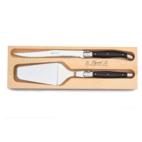 Andre Verdier Laguiole Cake Server &amp; Knife Set