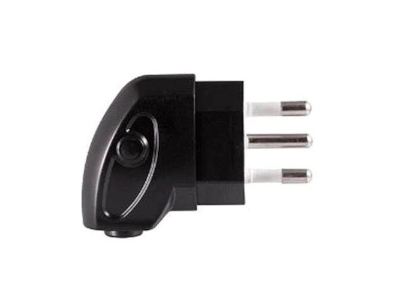 Crabtree Black Slimline 3 Pin Plug Top