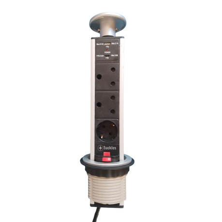 Tuckles Pop-Up Desk Tower Plug Charging Station Power Adapter Multiplug Image