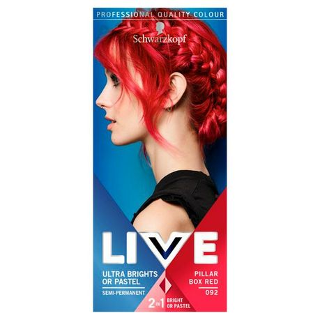 Schwarzkopf Live Pastel Red Pillar Box Semi-Permanent Hair Dye | Buy Online  in South Africa 
