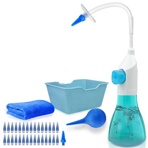 Ear Wax Removal,Ear Cleaning Kit, Manual Ear Irrigation Flushing System