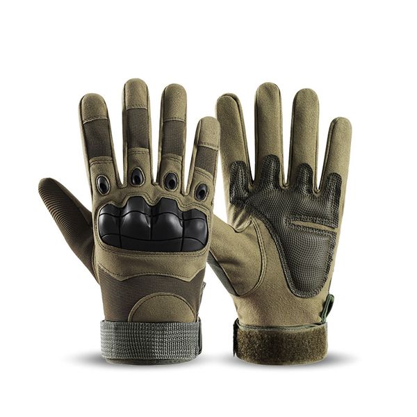 Tactical Gloves Military Rubber Knuckle Gloves - Green