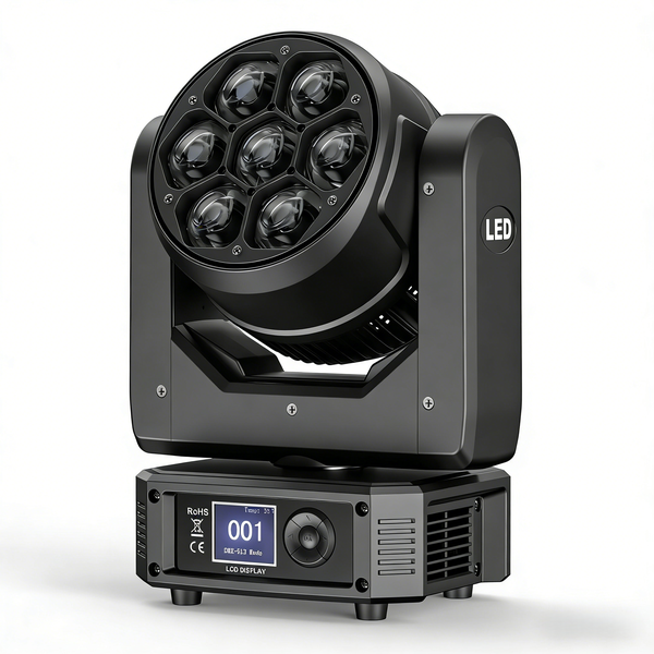 UKING 7X25W Bee Eye Moving Head LED Wash Light