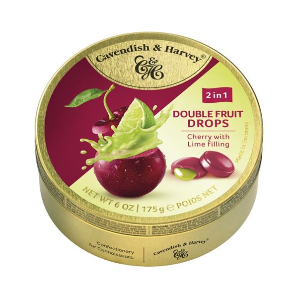 Cavendish &amp; Harvey Cherry Candy with Lime Filling - 175g