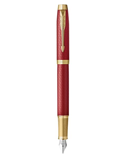PARKER IM Premium Red with Gold trim fountain pen