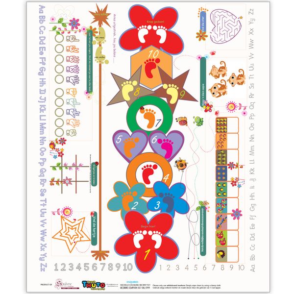 Thuto Teach Interaktief, omkeerbaar Hopscotch Speletjies Mat - Afrikaans