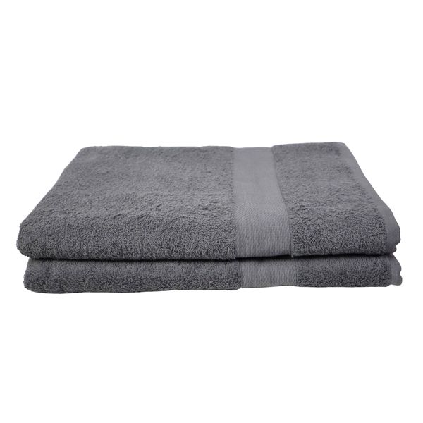 Blossom Luxury - 500gsm Plain Premium Cotton Bath Sheets - Pack of 2