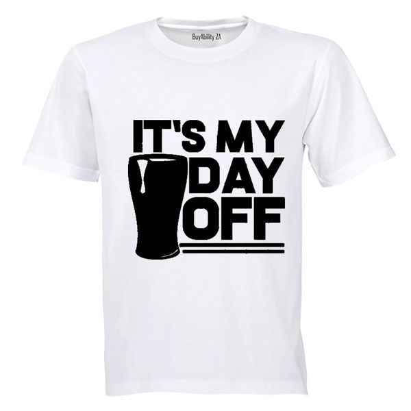 It's My Day Off - Mens - T-Shirt - White