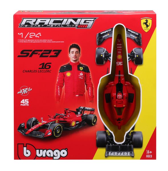 Bburago 1/24 Ferrari F1 SF-23 2023 Model Kit - #16 C. Leclerc (25cm Long)