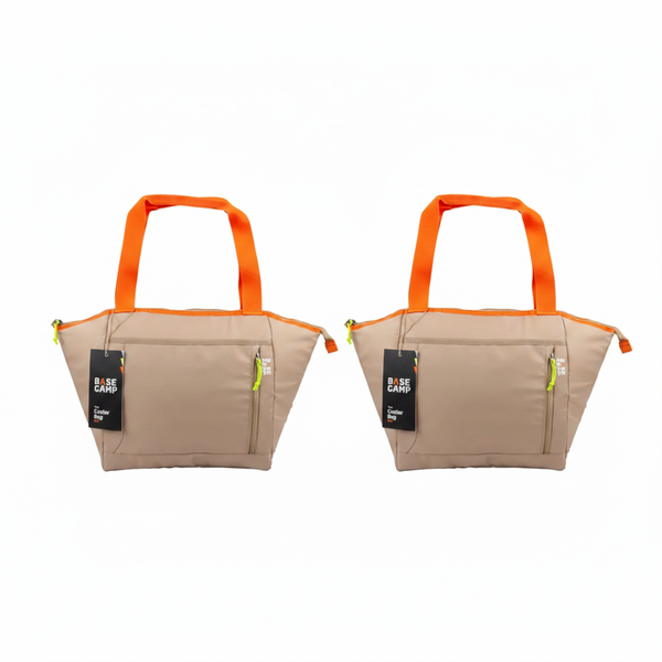 Basecamp Large Insulated Cooler Bag Tote for Travel &amp; Picnics - 2 Pack