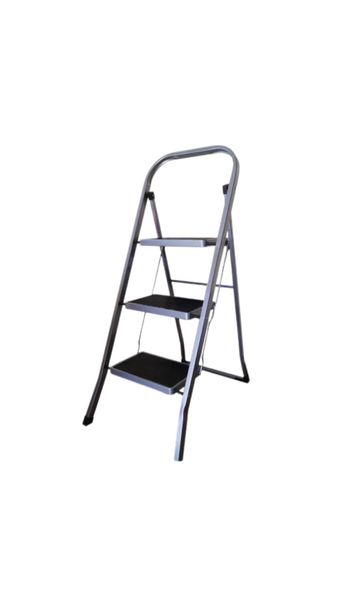 Totally Home - 3 Step Ladder with Rubber Pad- 46x71x104cm