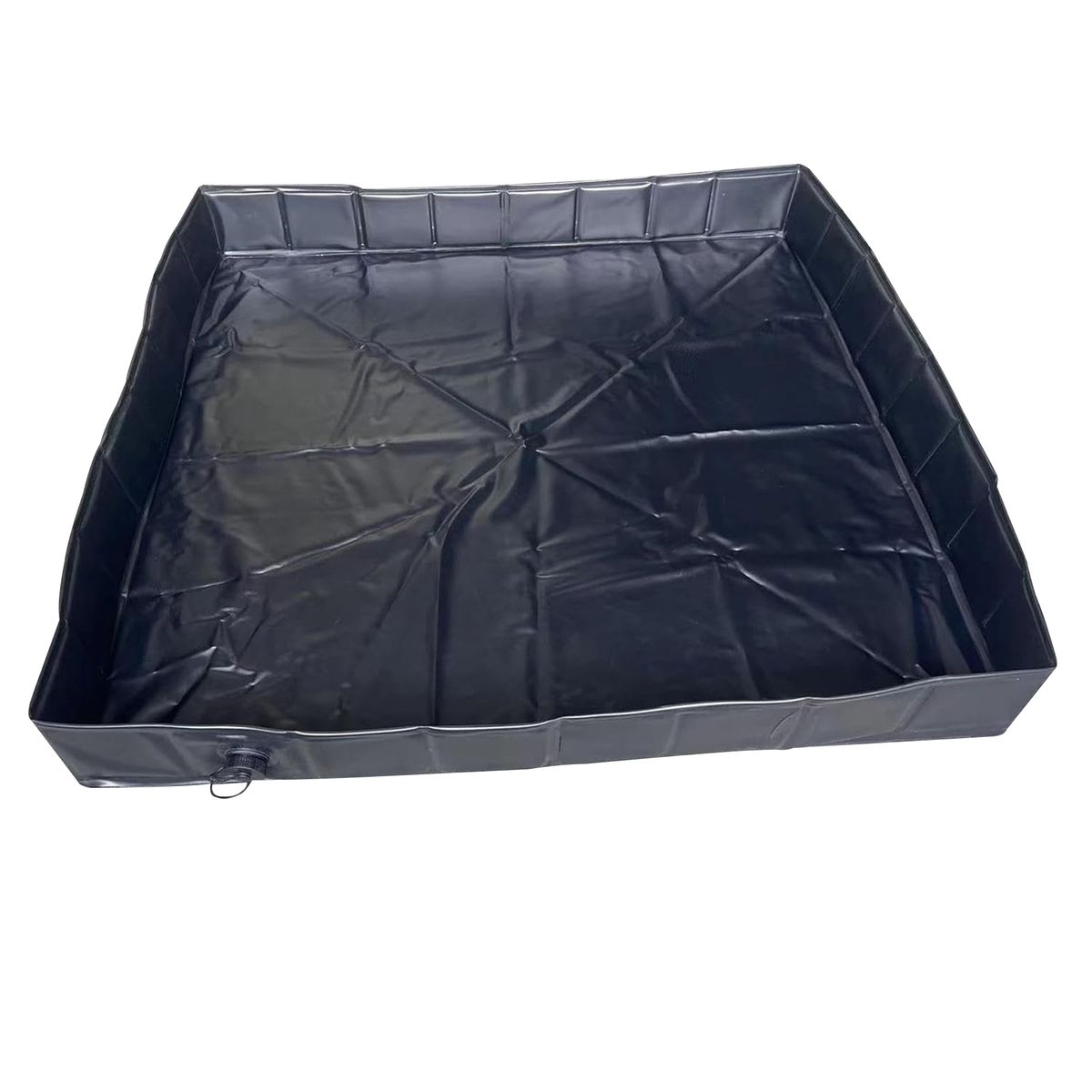 Portable PVC Camping Shower Tray with Drain Hose(104cm x 104cm x 13cm)
