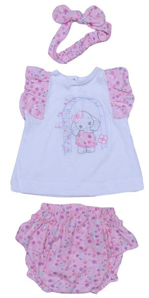 Baby Girl "Skort" with frilly top Gift Set