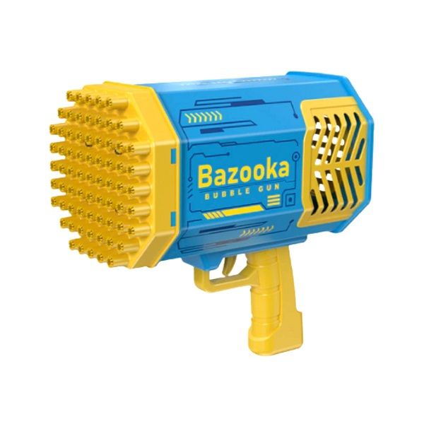 Bazooka Bubble Gun 69 Holes Automatic Electric Bubble Machine - Yellow