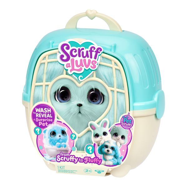 Scruff A Luvs Surprise Blue Pet With Carrier Blind Box