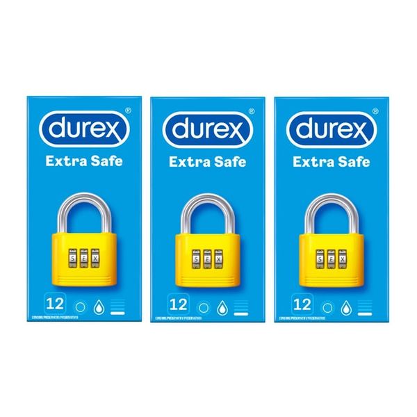 Durex Extra Safe Condoms 12 Pack x3