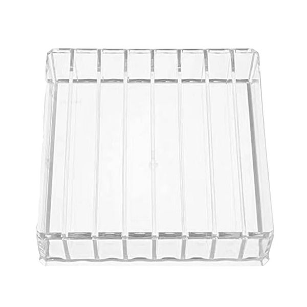 8-Grid Adjustable Acrylic Cosmetic Organizer Clear Makeup Storage Organizer