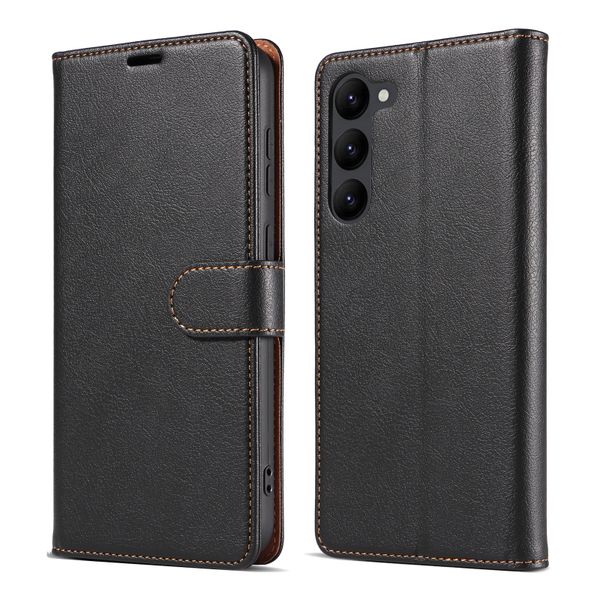 Retro Flip Leather Cover Compatible with Samsung Galaxy S25 Edge