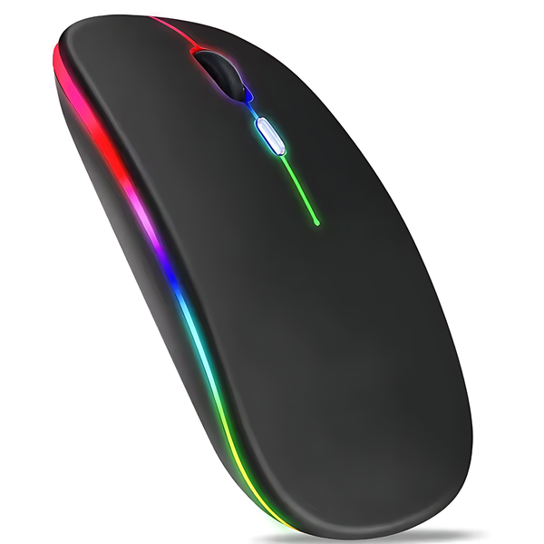 Rechargeable Wireless RGB Mouse with Comfortable Grip