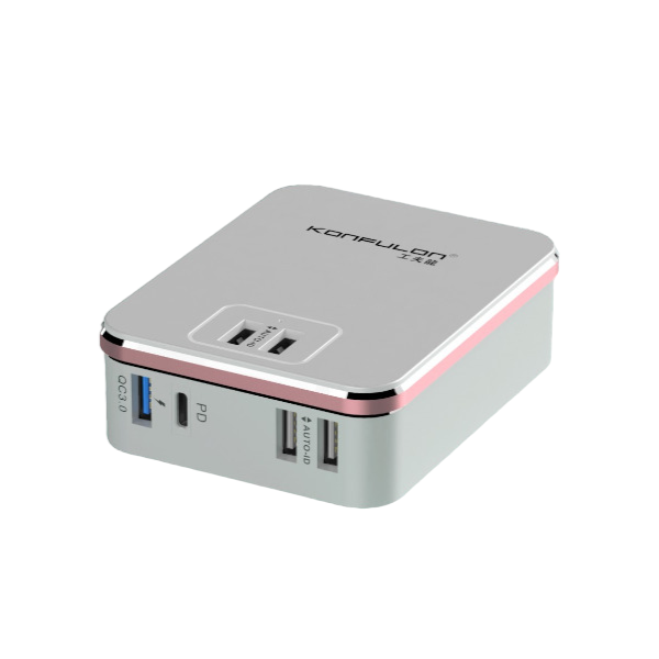 KONFULON - C290Q - 40.5W 6 Port Desktop Charger -White