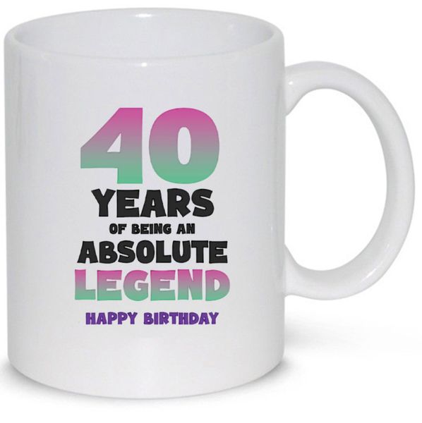40 Years Of Being an Absolute Legend 40th Birthday Gift 11Oz Coffee Mug