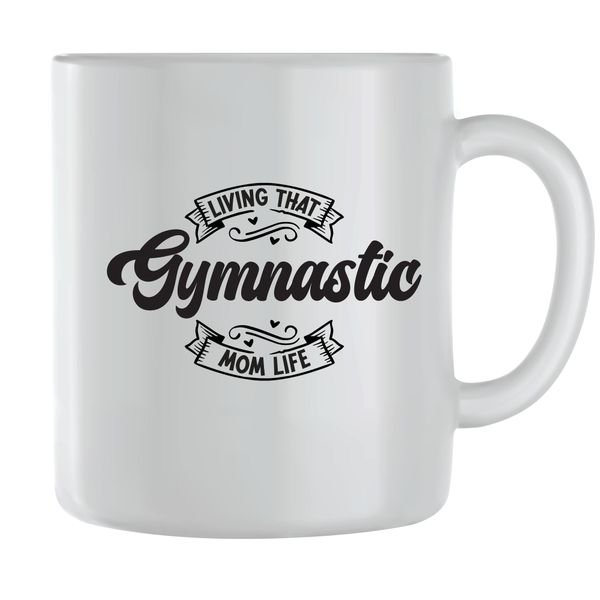 Gymnastic Coffee Mugs for Sports Women Trendy Mom Graphic Mother Present068