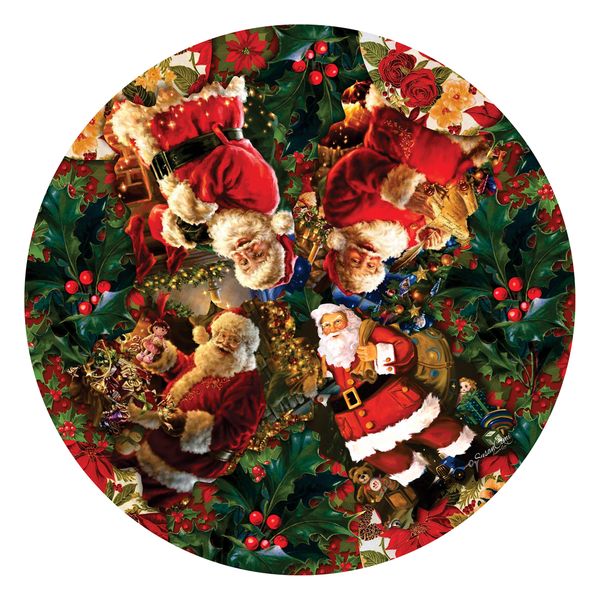 Santa Clause Round Tablecloth
