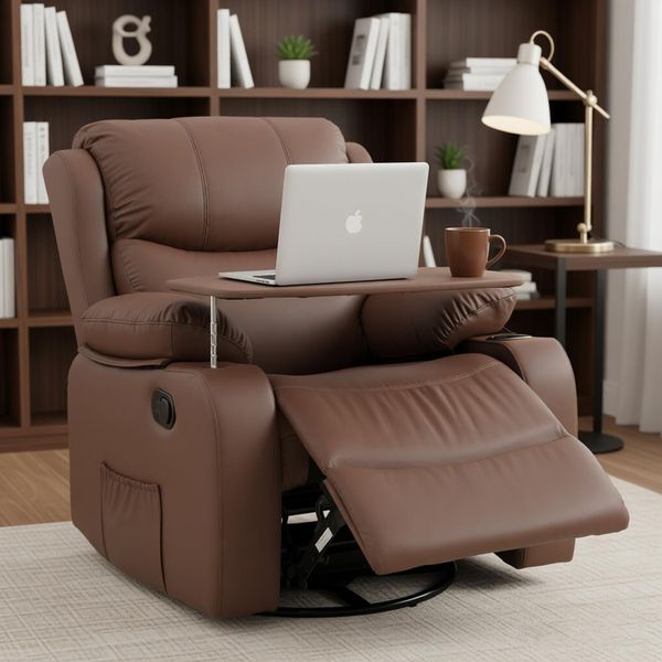 Recliner Chair Manual Arm Chairs Lounger Sleeper Couch 360 Swivel Rocker