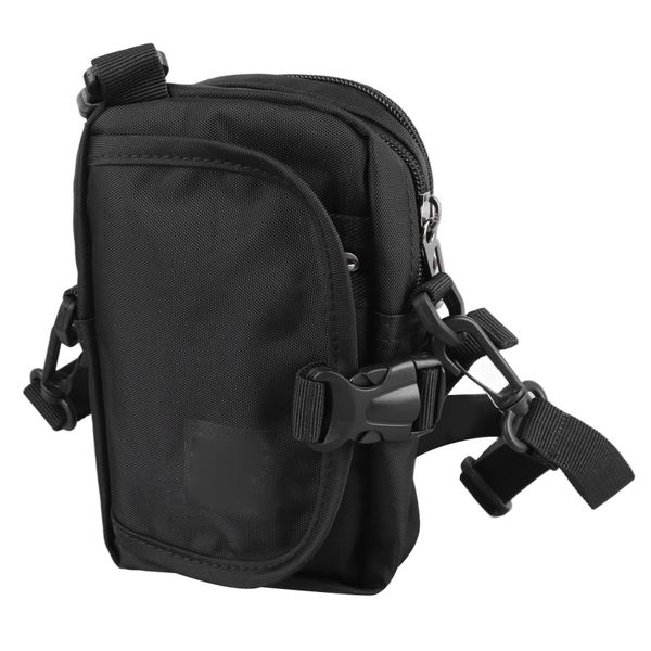 Shoulder Backpack For Men Women - Universal Black Oxford Cloth Sling Bag With Hook