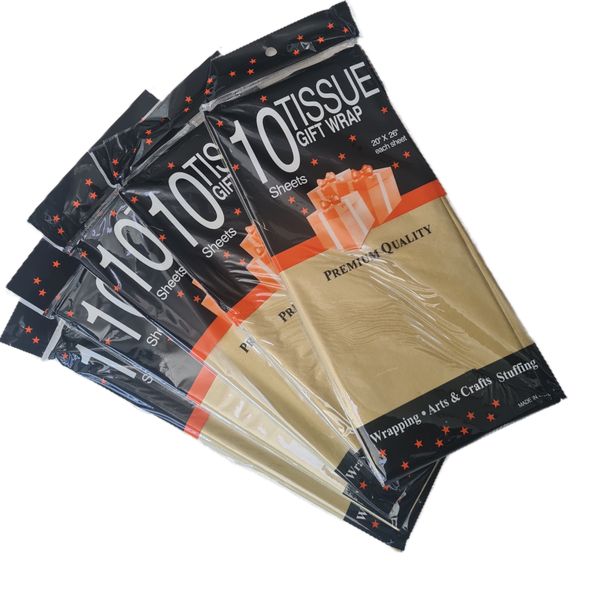 Gold Tissue Paper/Gift Wrap - 50 pieces