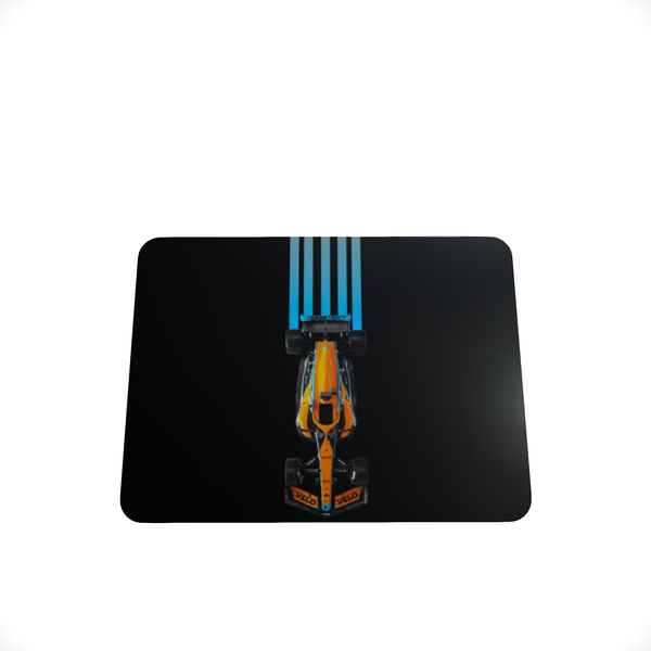 Orange F1 Car D-Mouse Pad