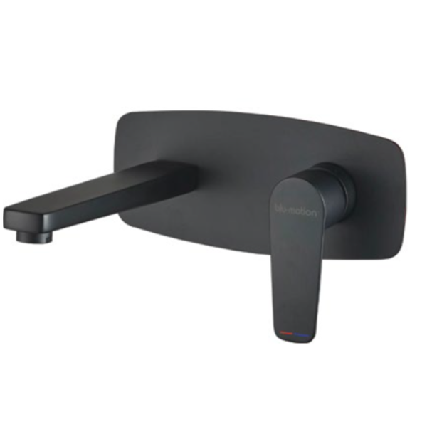 Luxus Black In Wall Basin Mixer