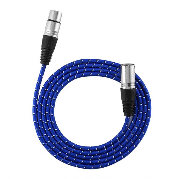 1.8m 3-Pin XLR Male-Female Audio Cable