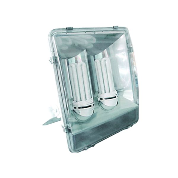 ACDC - 2×65W CFL Floodlight Plastic With Lamps IP65 (428×407×157mm)
