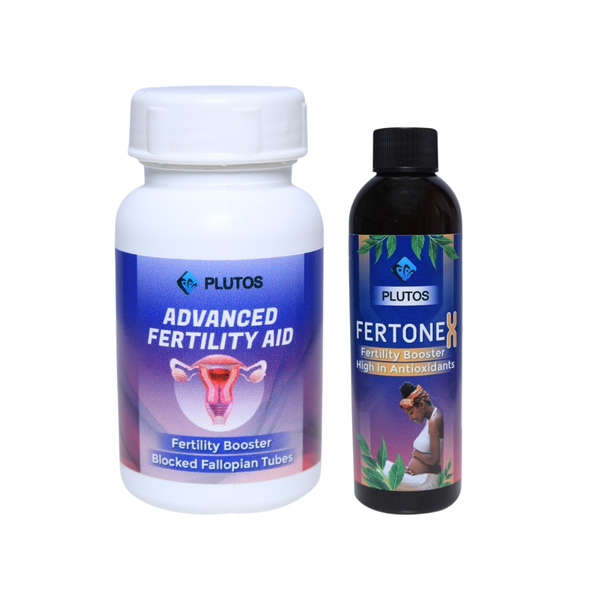 Plutos Fertility Aid &amp; Fertonex Tonic for Women Blocked Tubes Support