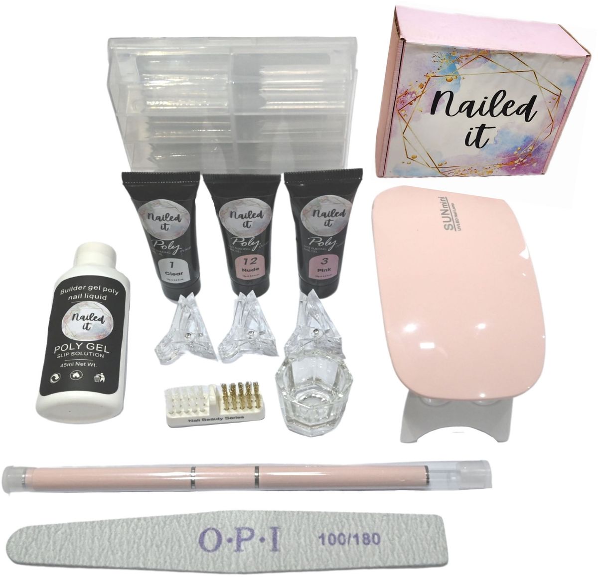 Nailed It Polygel Set with 3 Clips and Slip Solution | Shop Today. Get ...