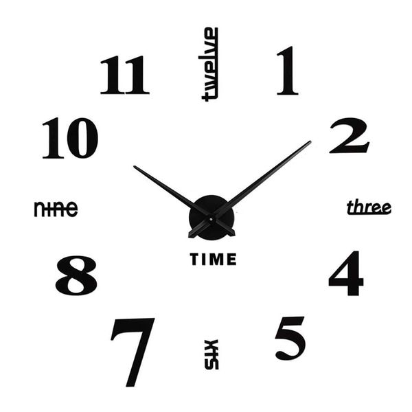3D Acrylic Fasion Wall Clock - Mirror Effect