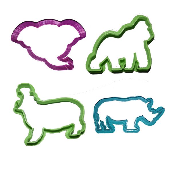 Animal Cookie Cutter Set - Wild Animals 2