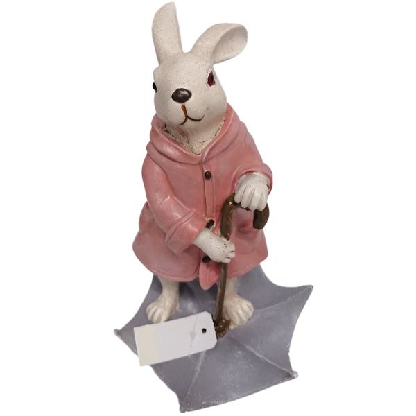 Rabbit with Open Umbrella Ornament
