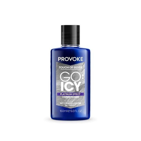 Provoke Go Icy Platinum Effect Conditioner, Enriched with Keratin 150ml