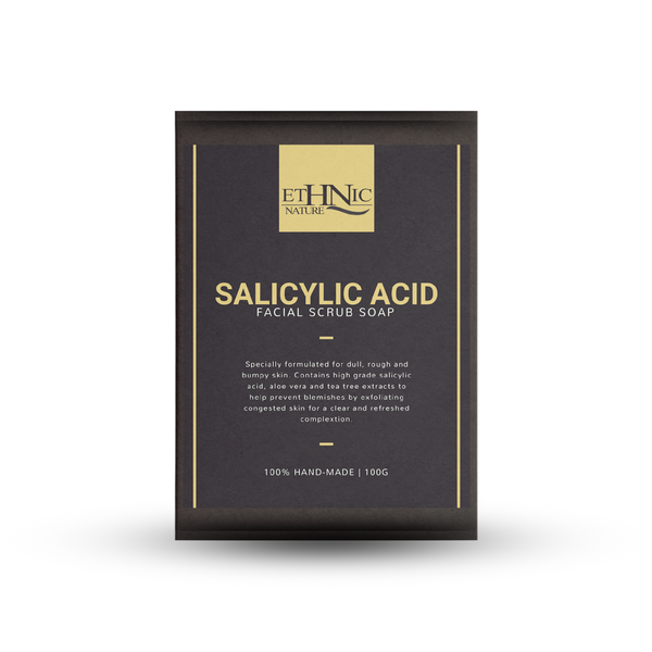 Ethnic Nature Salicylic Acid Facial Scrub Soap - 100% Hand-Made - 100g